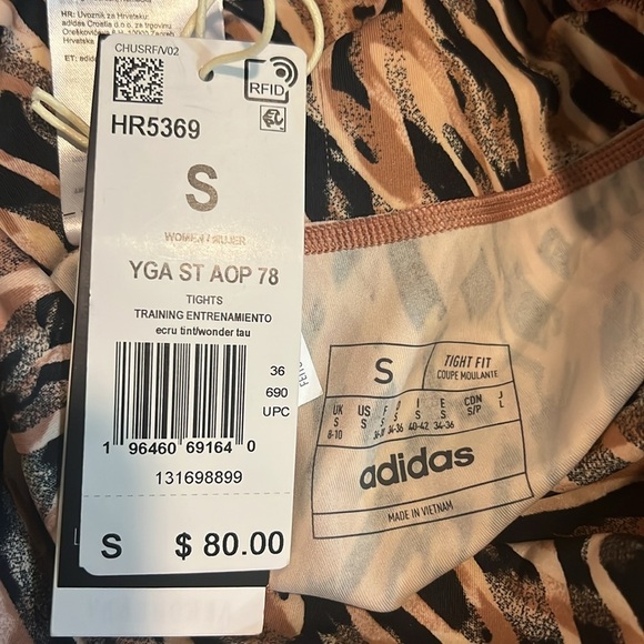 ADIDAS YOGA STUDIO TRAINING 7/8 TIGHTS LEGGINGS SIZE SMALL - Picture 13 of 15